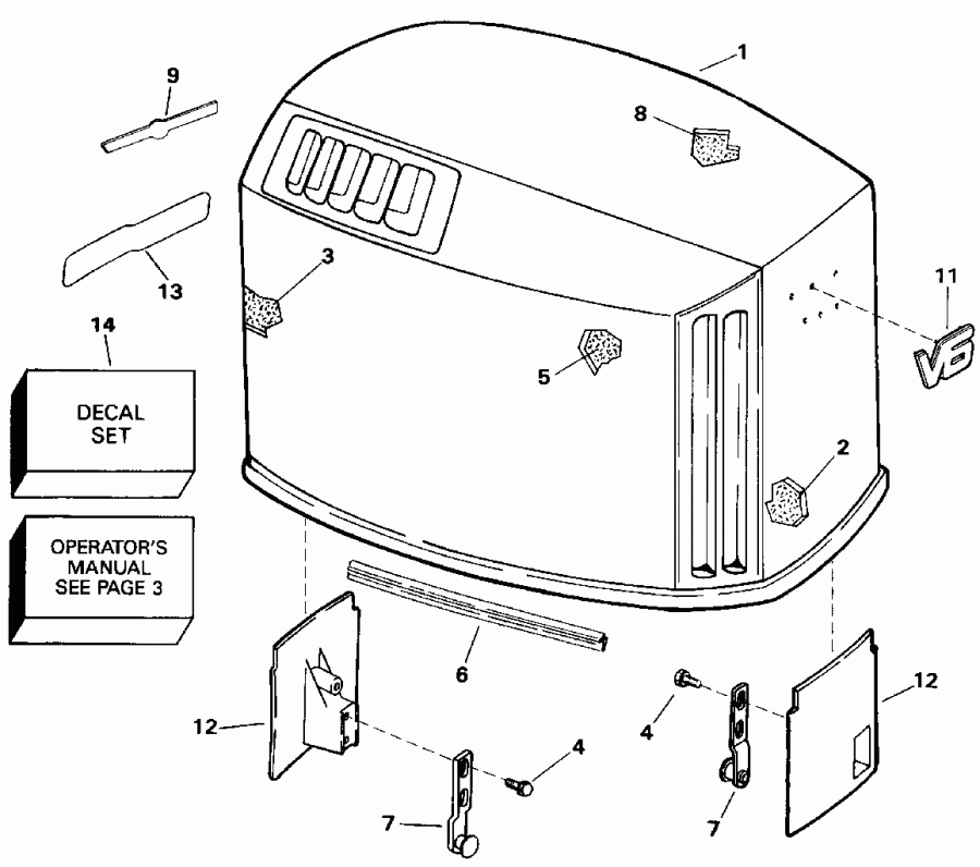 ��������� ����� EVINRUDE VE175GLENC 1992  - Johnson - Johnson