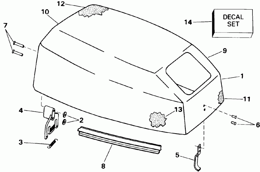 ��������� �������� ����� EVINRUDE E10EETM 1993  - Evinrude / Evinrude