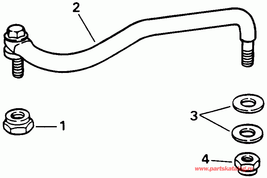��������� ����� Evinrude E10ELETM 1993  - eering Link Kit - ee������ ����������� Kit
