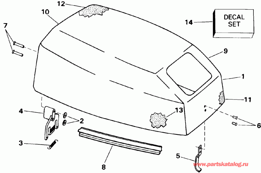 ��������� ��������� ������� E10RELETM 1993  - Evinrude - Evinrude
