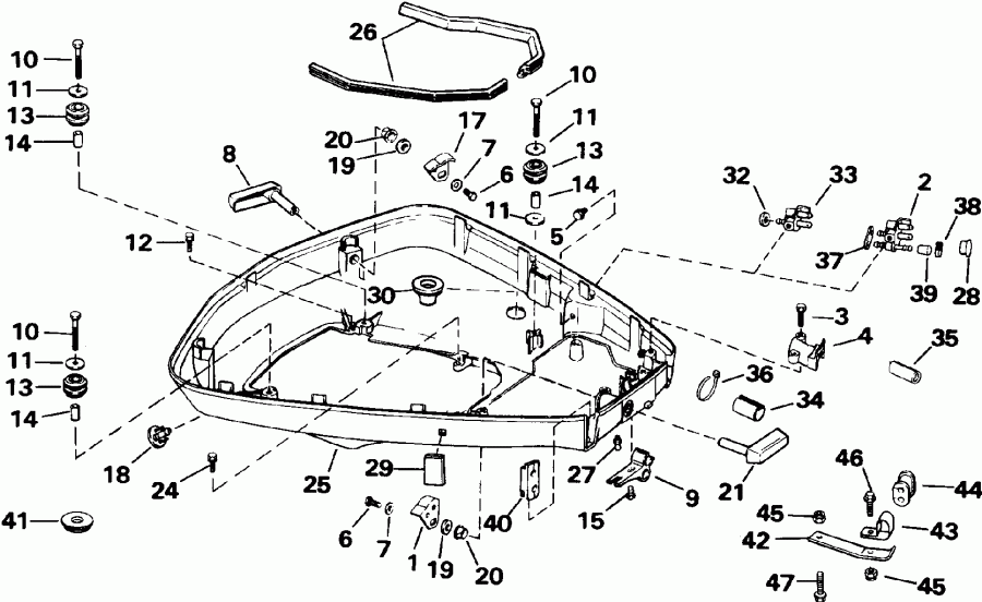 ��������� ������� E115JLETS 1993  - wer Engine Cover - wer ������ ��������� (�����)