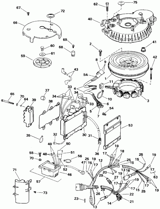 ��������� �������� ����� EVINRUDE E175EXETG 1993  - Quiet Rider