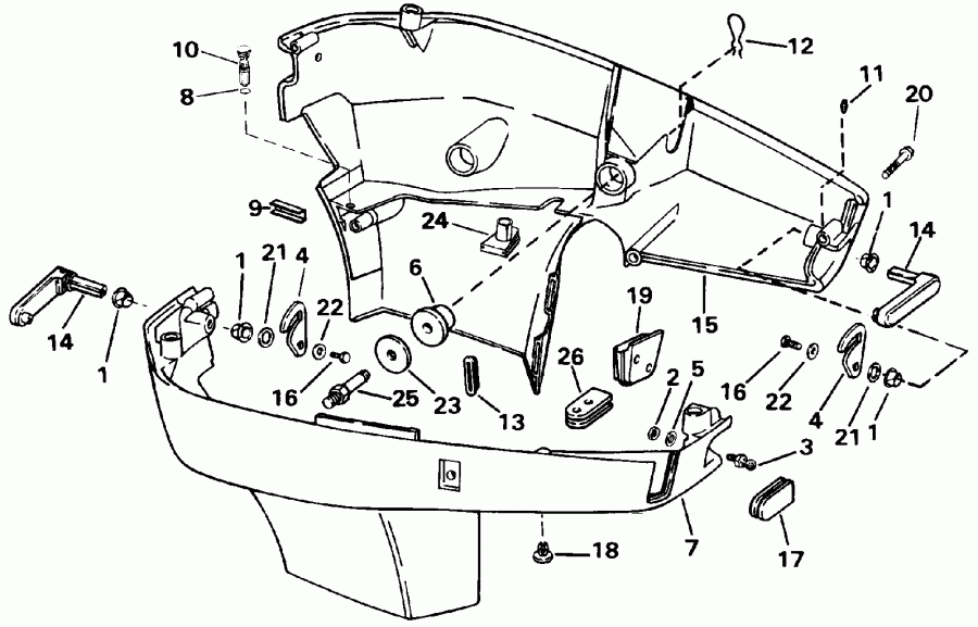 ��������� ��������� ������� E200CXETF 1993  - wer Engine Cover