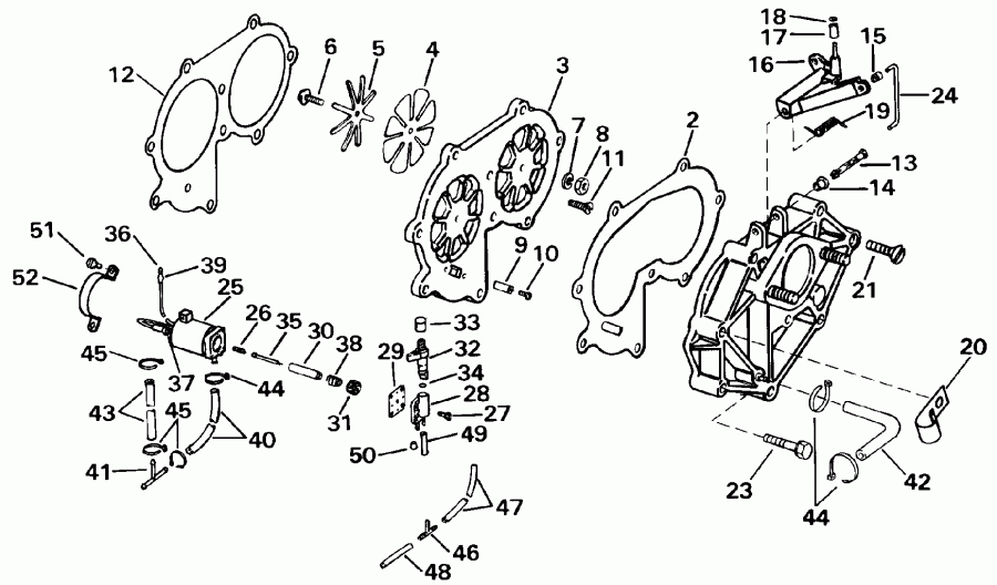 �������� ����� EVINRUDE E20ELETS 1993  - take Manifold - take ���������