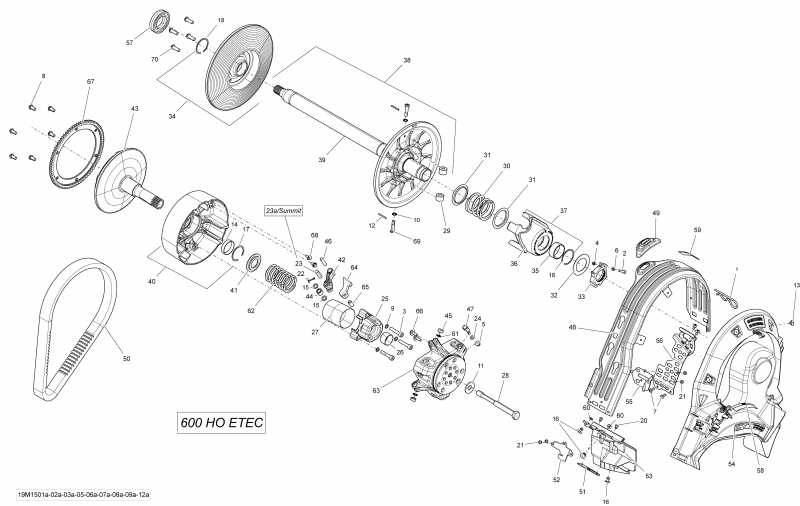 snowmobile  MXZ X 600HOETEC XS120, 2015 - 19m1502a