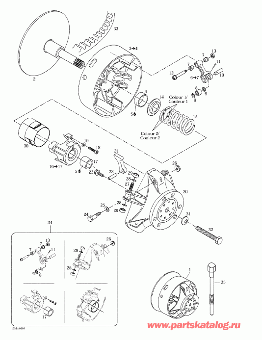 snowmobile Skidoo -  